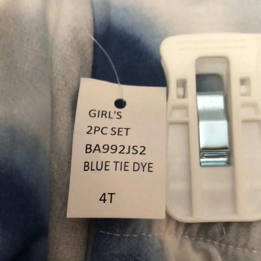 Jessica Simpson blue grey tie dye 2 pc sweat suit